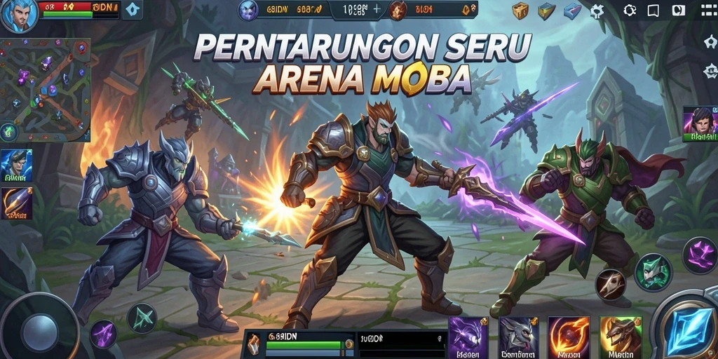 Screenshot gameplay 68IDN dengan aksi seru di arena MOBA.