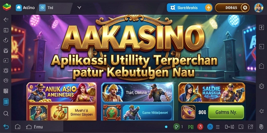 Tampilan screenshot AAKASINO yang menunjukkan fitur manajemen aplikasi.