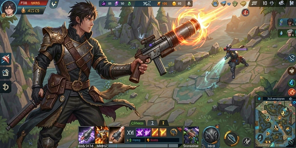 Tangkapan layar F08 menunjukkan aksi pertempuran yang mendebarkan dalam gameplay SLG.