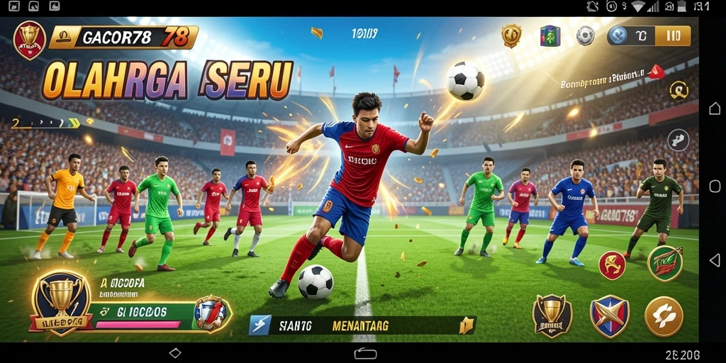 Gameplay GACOR78 yang menampilkan pertandingan olahraga yang intens dan menyenangkan.