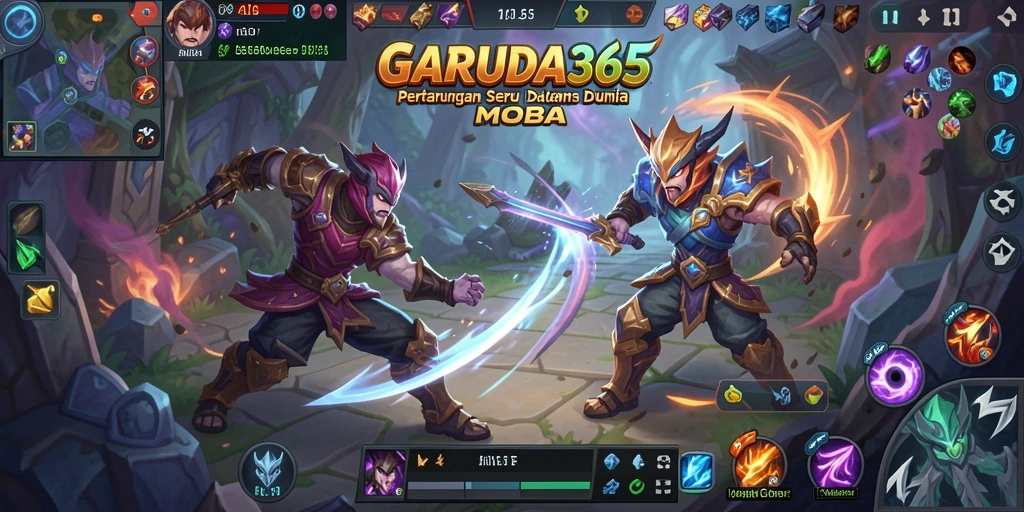 Tampilan seru aksi hero di arena GARUDA365.