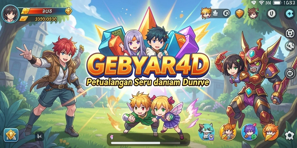 Tampilan gameplay seru di dunia anime GEBYAR4D.
