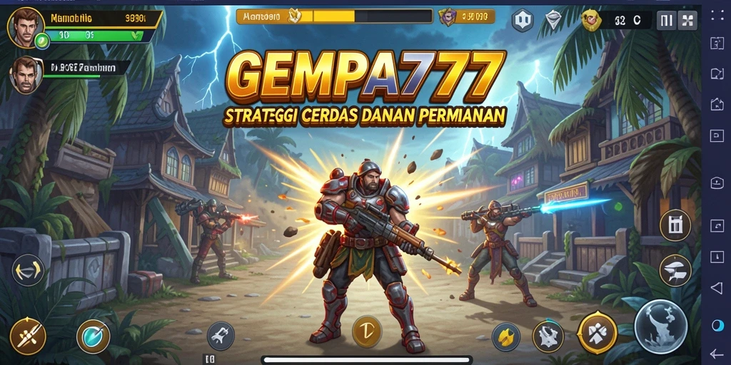 Tangkapan layar gameplay <strong>GEMPA777</strong> dengan aksi strategi menarik.