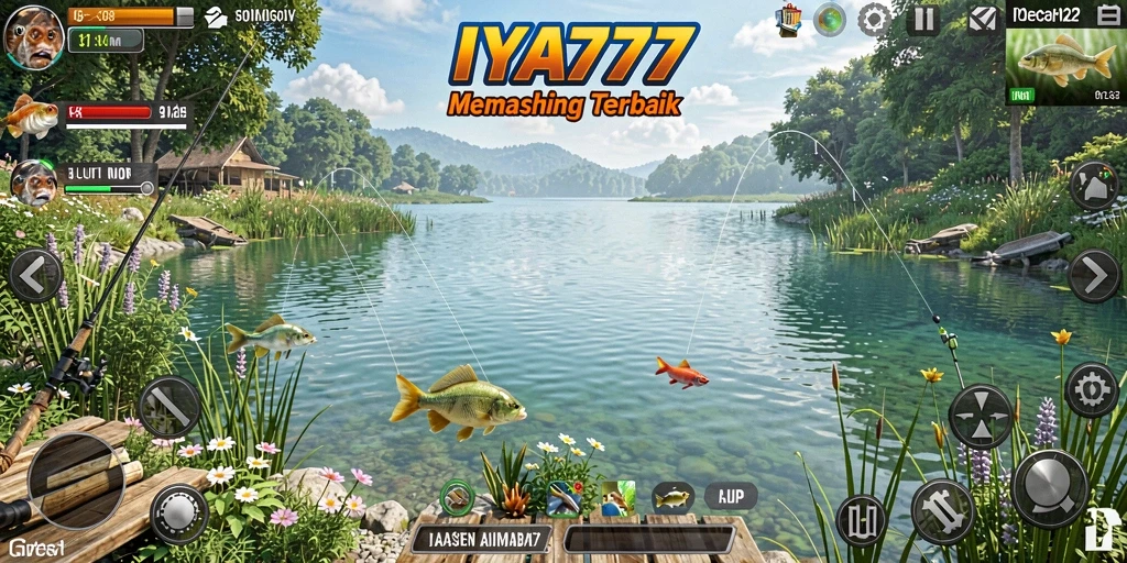 Tampilan gameplay memancing yang seru dan mengasyikkan di IYA777.