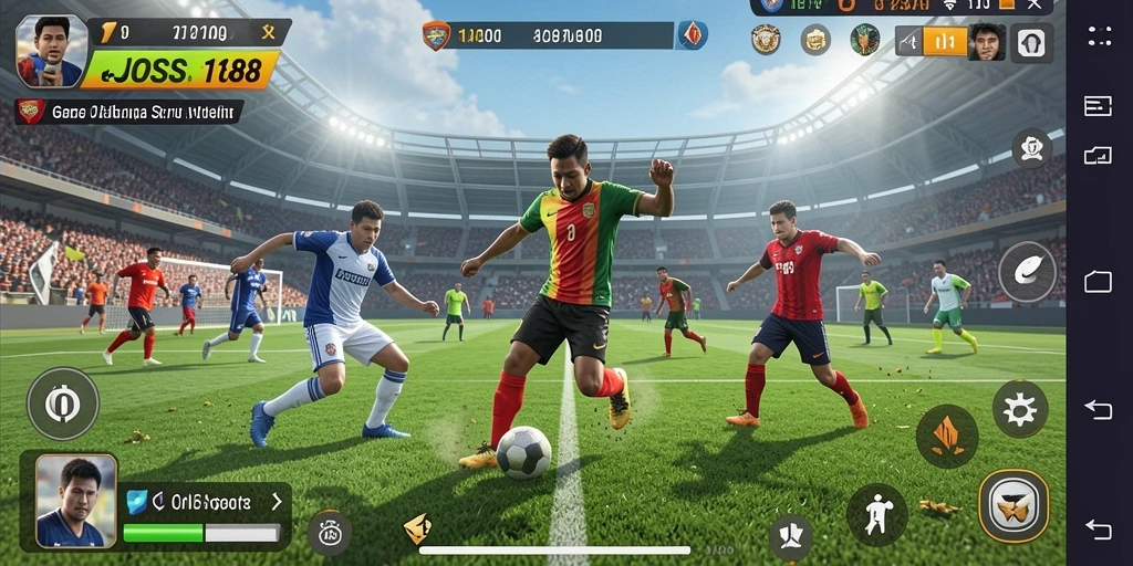 Tampilan gameplay JOSS188 dengan aksi olahraga seru dan menegangkan.