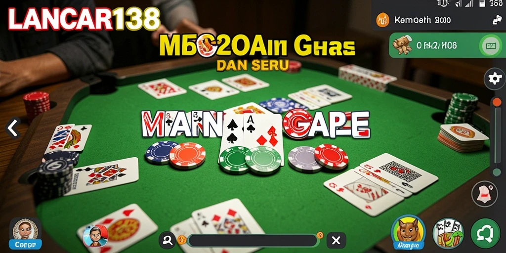 Screenshot gameplay LANCAR138 yang menarik dengan kartu Gaple.