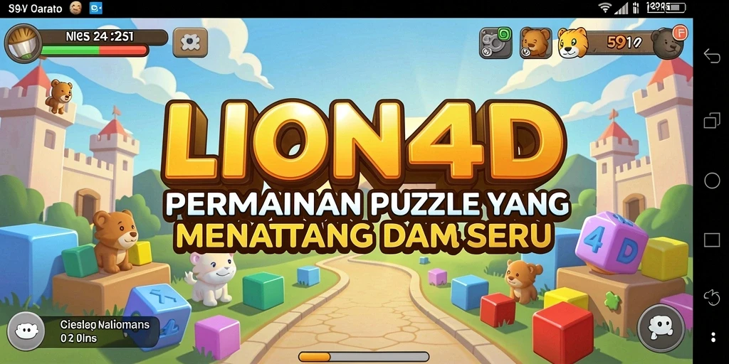 Tampilan gameplay LION4D yang menarik di layar ponsel.