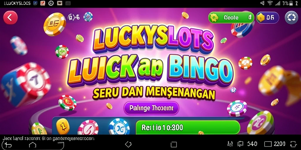 Tampilan gameplay seru dari LUCKYSLOTS yang penuh aksi bingo.