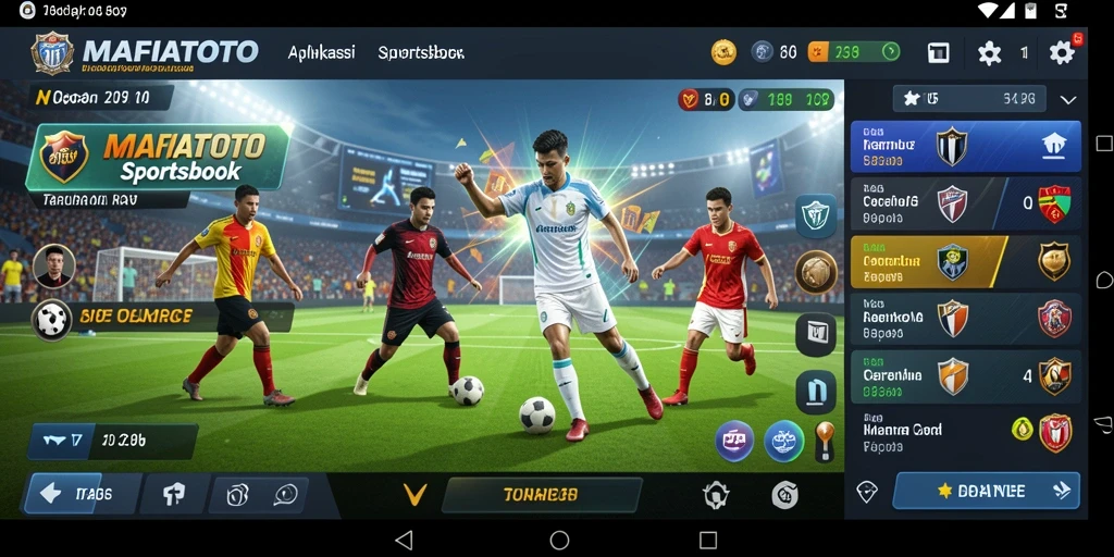 Tampilan gameplay MAFIATOTO dengan berbagai pilihan taruhan olahraga.