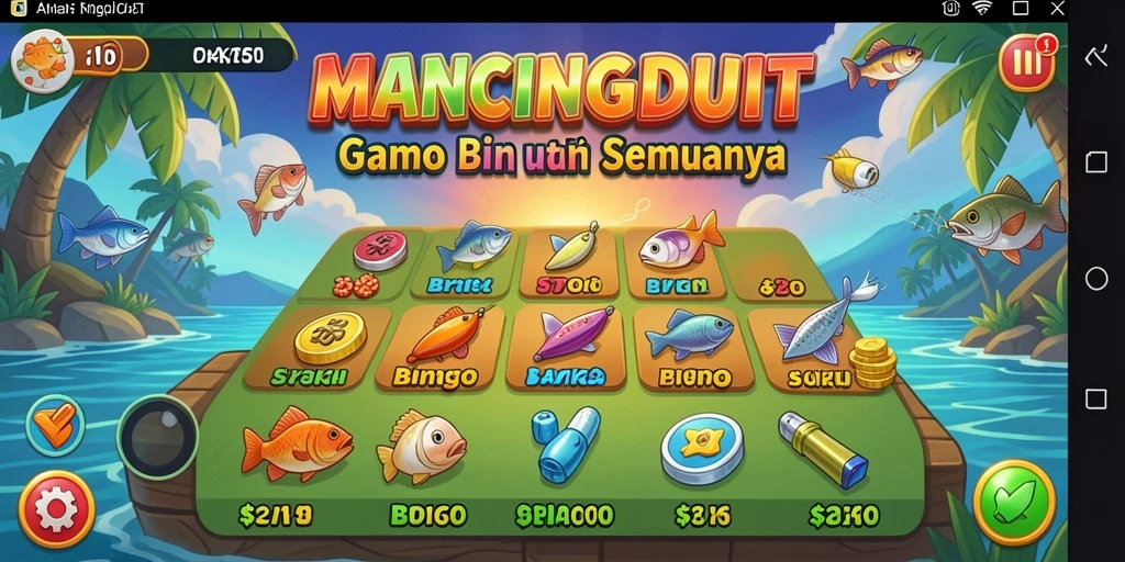 Screenshot gameplay MANCINGDUIT menampilkan suasana seru game Bingo.