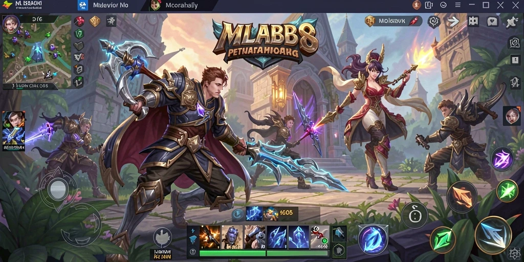 Gameplay seru penuh aksi dari MLBB8 dalam dunia MMORPG.
