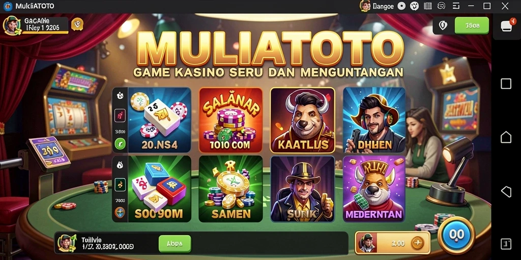 Tampilan gameplay menarik dan memikat dari MULIATOTO.