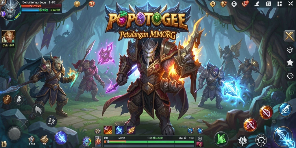 Tampilan gameplay POPOTOGEL yang menegangkan dan seru dalam dunia MMORPG.