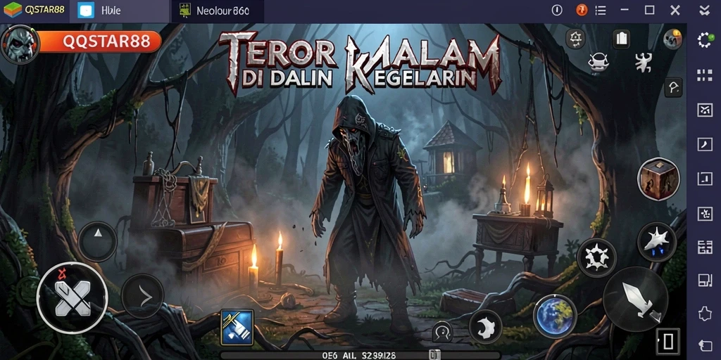 Gameplay QQSTAR88 dengan suasana horror yang mencekam dan menantang.