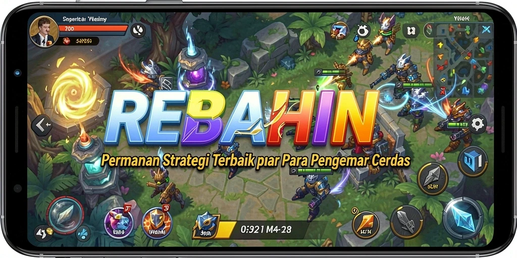 Screenshot gameplay REBAHIN menunjukkan momen strategis yang menegangkan.