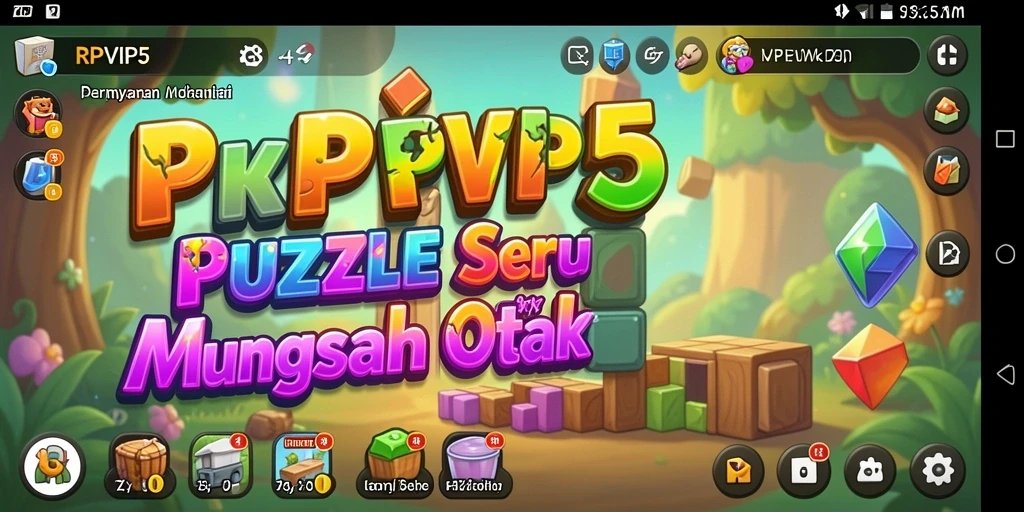 Screenshot RPVIP5 menampilkan gameplay yang menantang dalam menyelesaikan puzzle.