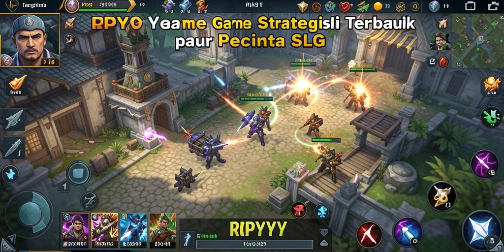 Tampilan menarik dari gameplay strategi RPYYY.