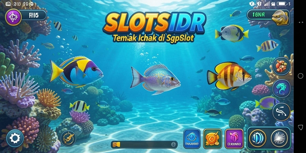 Screenshot SLOTSIDR menampilkan aksi menembak ikan yang seru.