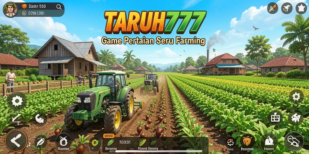 Tampilan gameplay TARUH777 menunjukkan keseruan bertani.