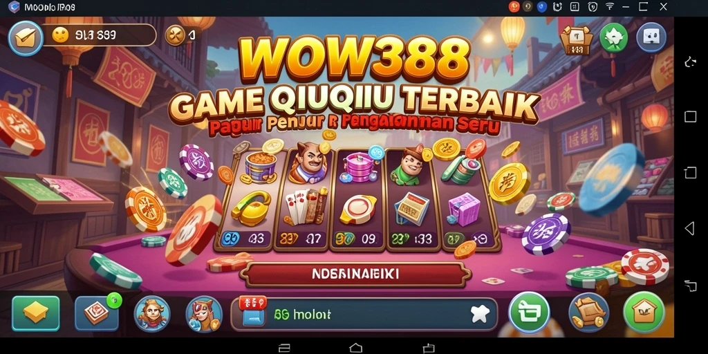 Screenshot utama WOW388 menunjukkan gameplay QiuQiu yang menarik.