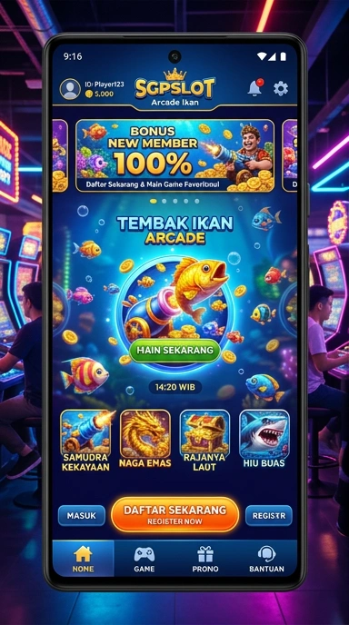 Tampilan katalog aplikasi sgpslot yang lengkap dan terorganisir.